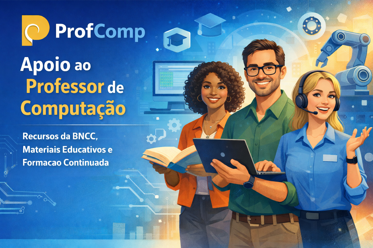 Robo educacional representando aprendizagem de Computacao